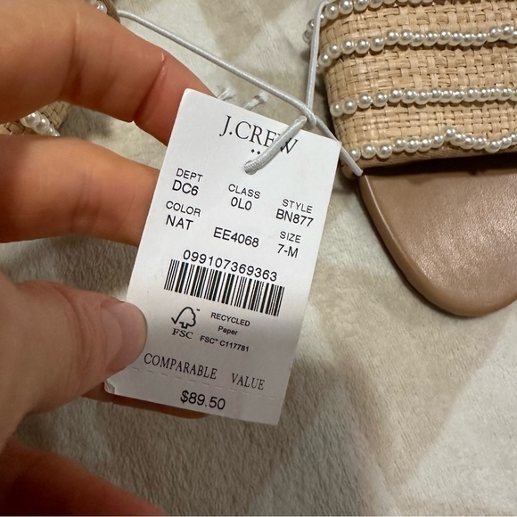 J crew Pearl slide sandals - Picture 3 of 3